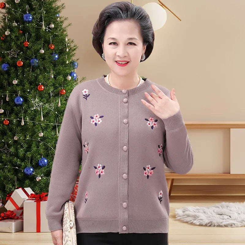 Lirielle | Dikke warme wintercardigan voor dames – Comfortabele gebreide trui met lange mouwen