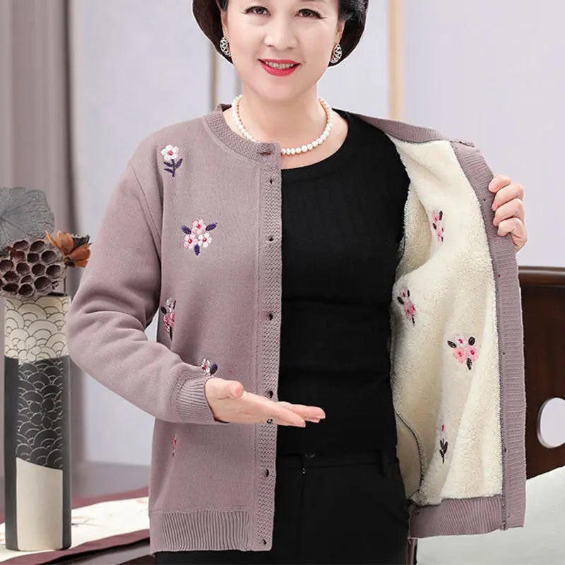 Lirielle | Dikke warme wintercardigan voor dames – Comfortabele gebreide trui met lange mouwen