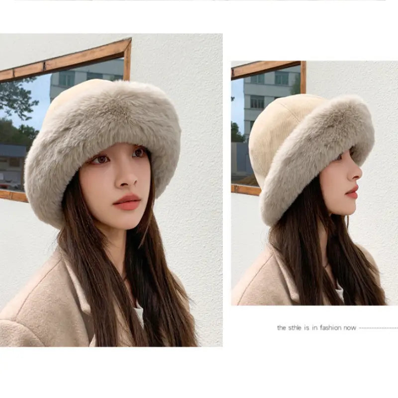 Serenna | Gezellige vissersmuts voor dames met voering van imitatiebont – Warm en stijlvol voor de winter