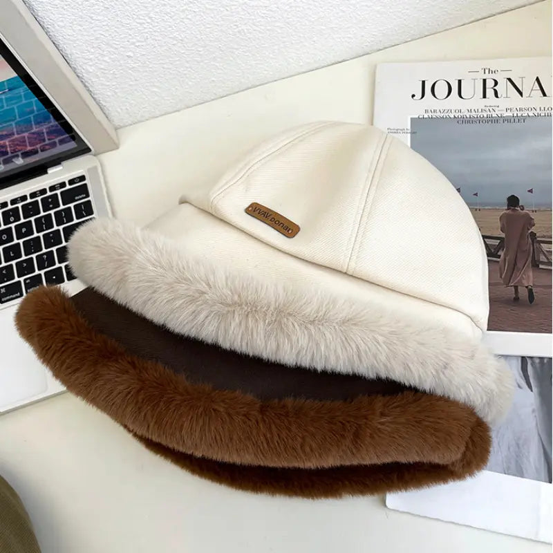 Serenna | Gezellige vissersmuts voor dames met voering van imitatiebont – Warm en stijlvol voor de winter