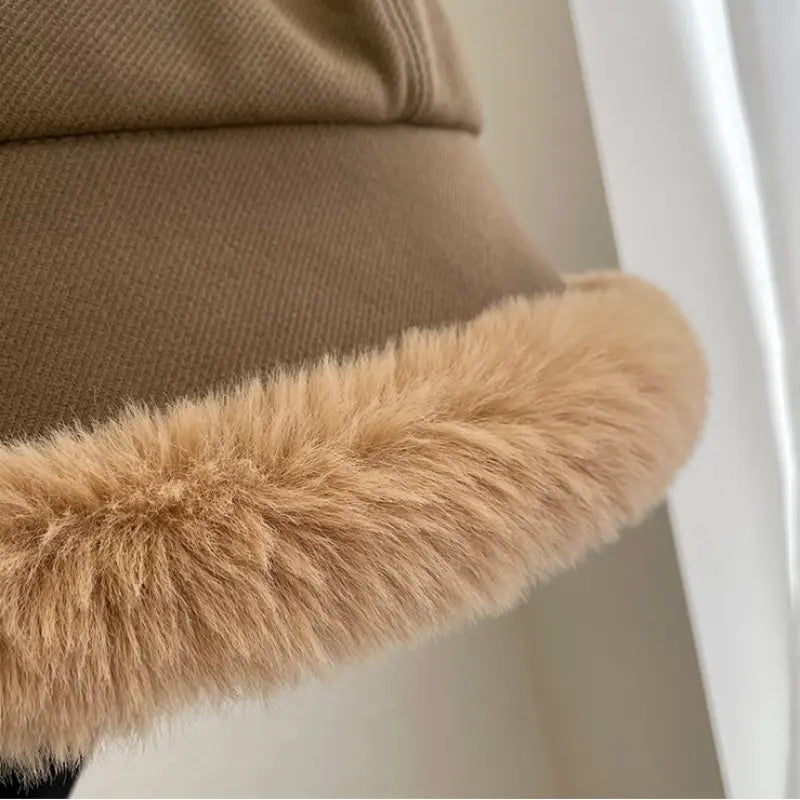 Serenna | Gezellige vissersmuts voor dames met voering van imitatiebont – Warm en stijlvol voor de winter