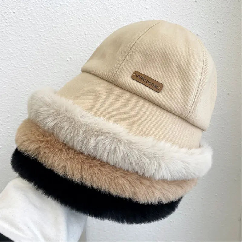 Serenna | Gezellige vissersmuts voor dames met voering van imitatiebont – Warm en stijlvol voor de winter