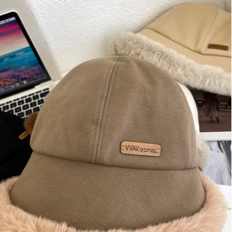 Serenna | Gezellige vissersmuts voor dames met voering van imitatiebont – Warm en stijlvol voor de winter