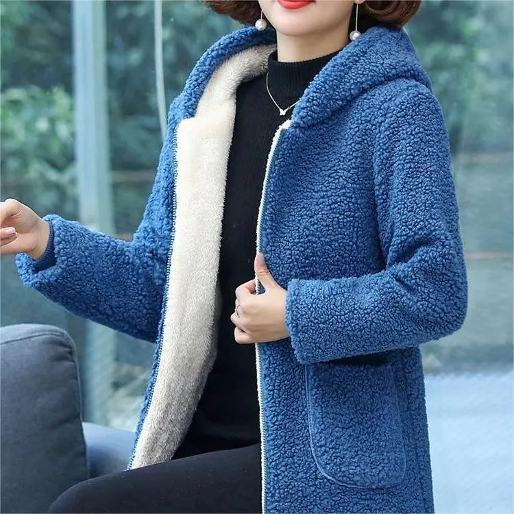 Ranya | Dameswinterjas met capuchon en voering – dikke warme jas voor koud weer