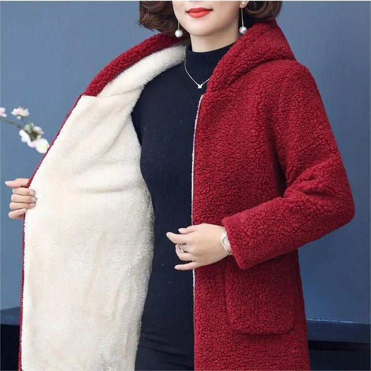 Ranya | Dameswinterjas met capuchon en voering – dikke warme jas voor koud weer