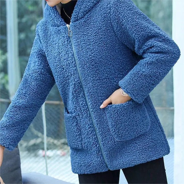 Ranya | Dameswinterjas met capuchon en voering – dikke warme jas voor koud weer