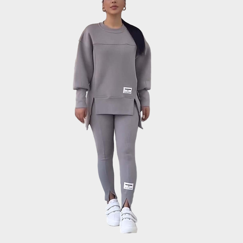 Cyrenia | Athleisure-hoodie en legging voor dames – Comfortabele sportkleding set