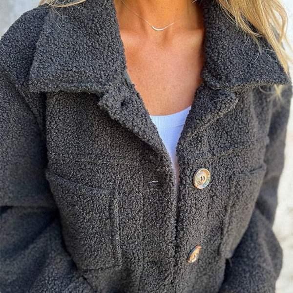 Lova | Dameswollen jas met revers, lichtgewicht herfstjas, Casual Kantoor- & Streetstyle Blazer