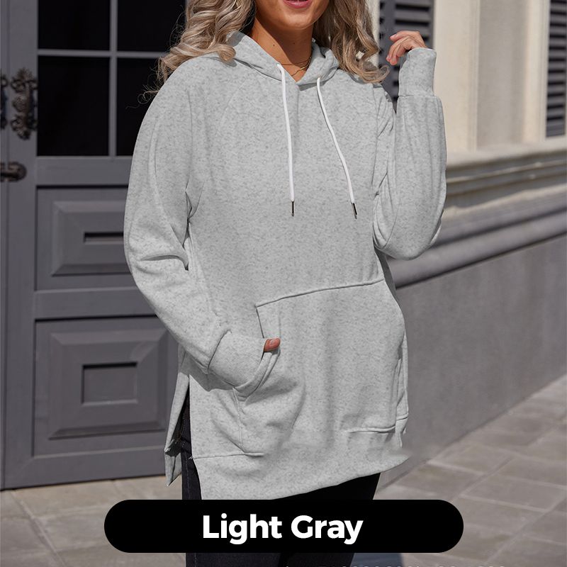 Nanda | Losvallende casual hoodie voor dames met zak aan de voorkant