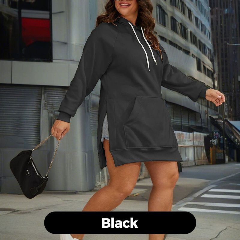 Nanda | Losvallende casual hoodie voor dames met zak aan de voorkant