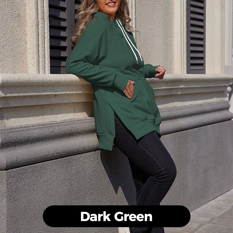 Nanda | Losvallende casual hoodie voor dames met zak aan de voorkant