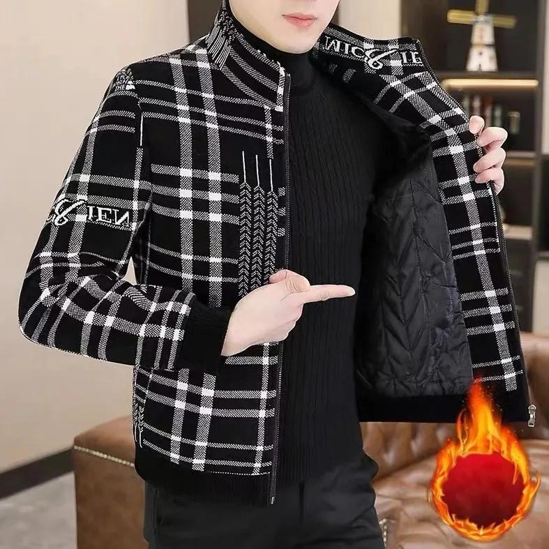 Roderic | Gewatteerd tweedjasje voor heren – Dik, warm casual winterjasje