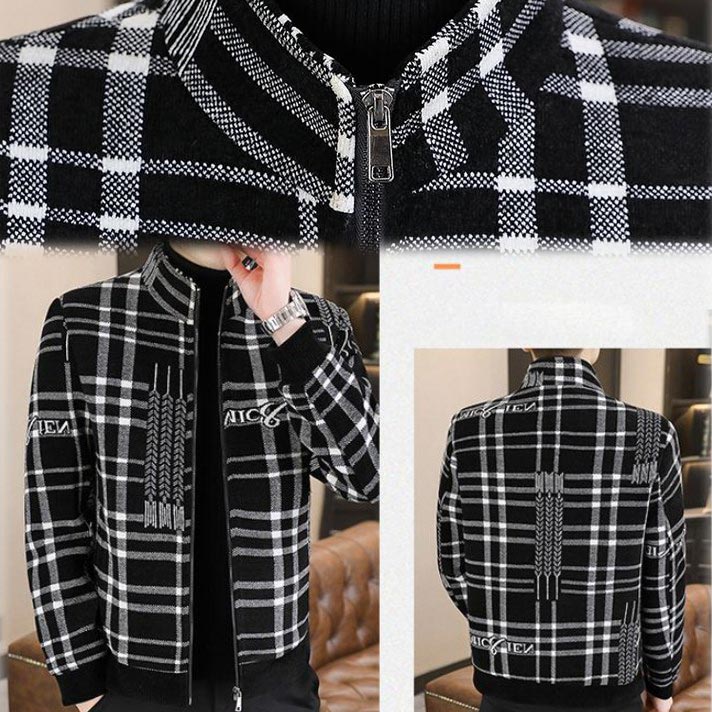 Roderic | Gewatteerd tweedjasje voor heren – Dik, warm casual winterjasje