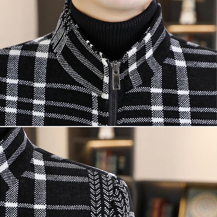 Roderic | Gewatteerd tweedjasje voor heren – Dik, warm casual winterjasje