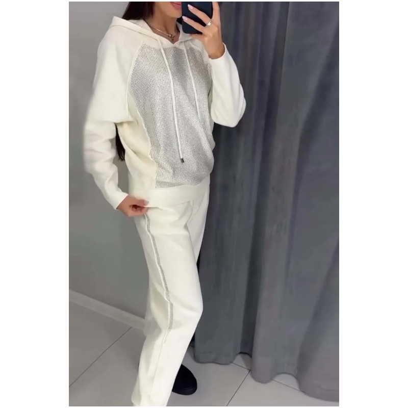 Elsyra | SparkleEase Hoodie- en broekenset voor dames – Comfortabele casual loungewear