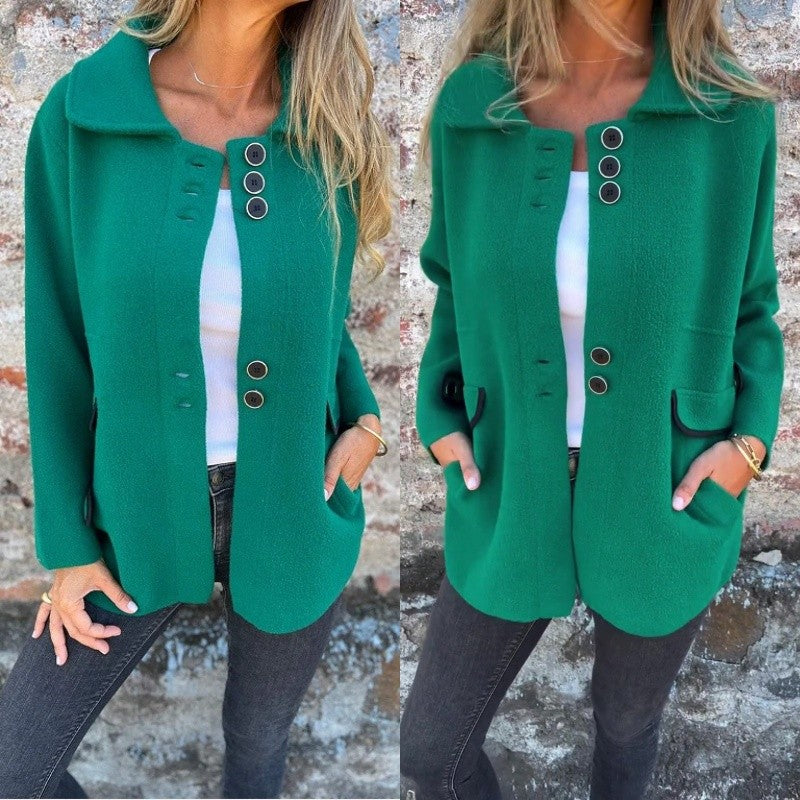 Raelene | Dameswinterjas van tweed – Stijlvolle en warme jas