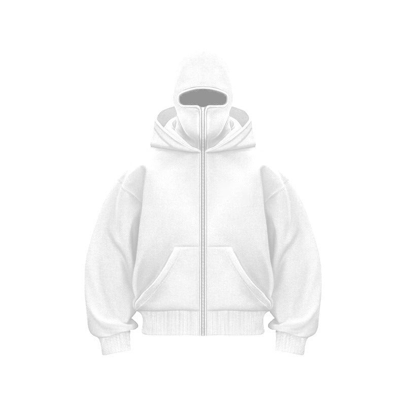 Vael | Ninja Zip Hoodie voor heren – Gezichtsmasker, comfortabel en trendy
