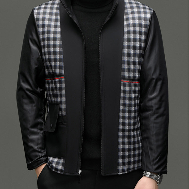 Kaerik | Klassieke herentrenchcoat van gemiddelde lengte met uitneembare voering – Herfst-/winterkleding