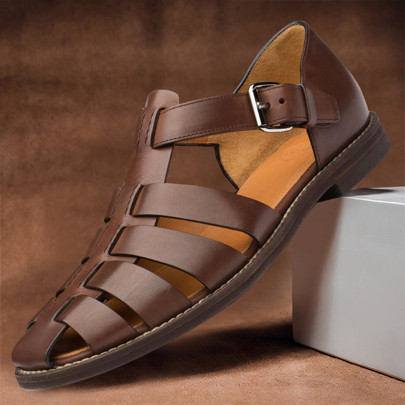 Eero | Sandalen van gevlochten leer voor heren - Ademende, stijlvolle zomersandalen