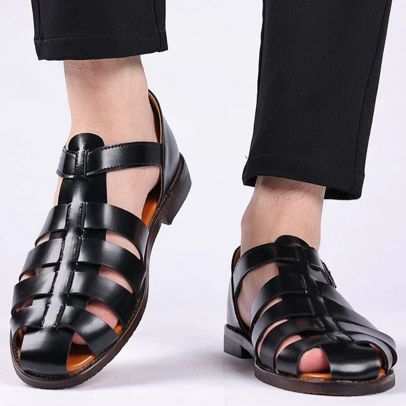 Eero | Sandalen van gevlochten leer voor heren - Ademende, stijlvolle zomersandalen