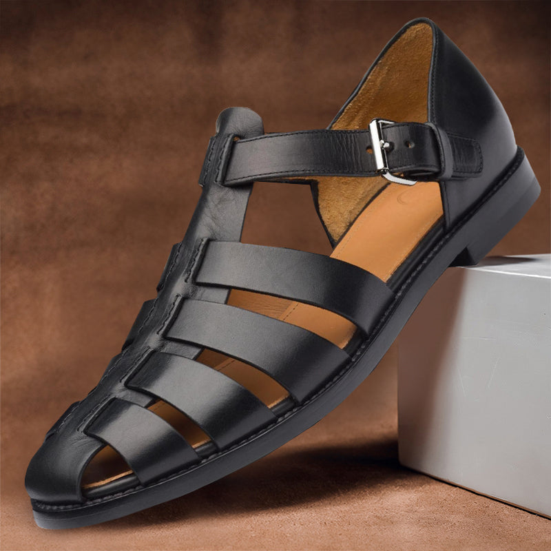 Eero | Sandalen van gevlochten leer voor heren - Ademende, stijlvolle zomersandalen