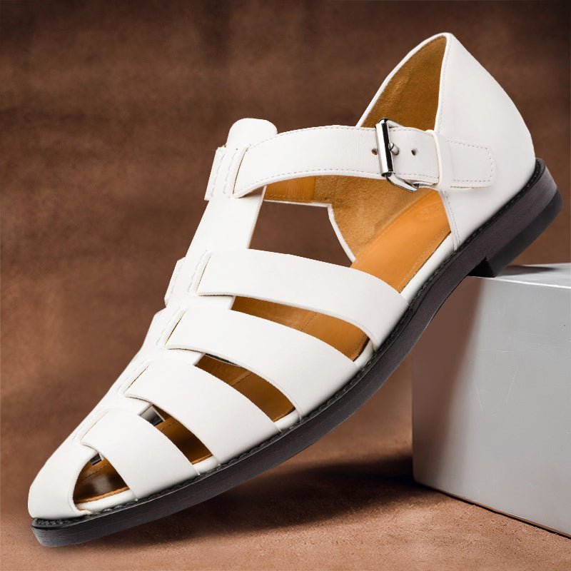 Eero | Sandalen van gevlochten leer voor heren - Ademende, stijlvolle zomersandalen