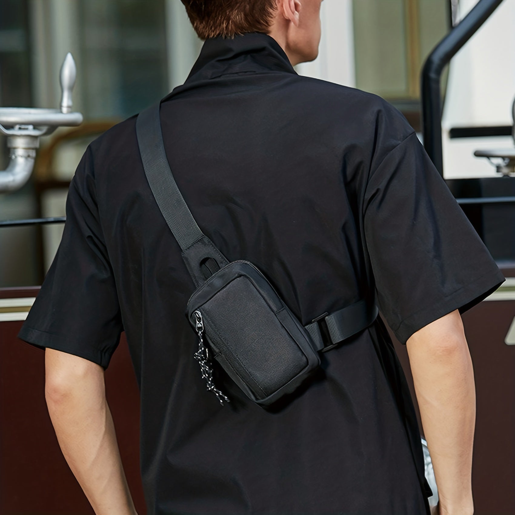 Menlet | Mannen Mini Crossbody Schoudertas - Casual Borst Sling Pack