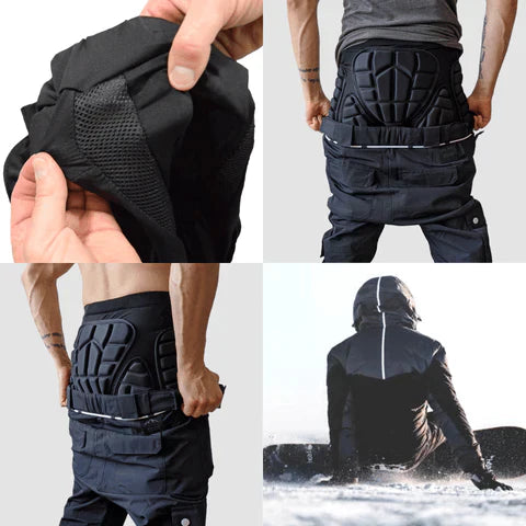 WinterShield | Gewatteerde beschermende winterbroek voor heren - geïsoleerd, winddicht, warm, voor buiten, fietsen en skiën