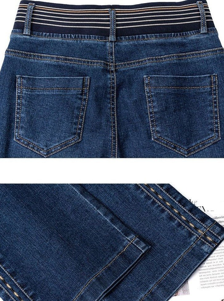 Birthe | Vintage Stretch Flare Jeans - Hoge Taille, Zachte Denim