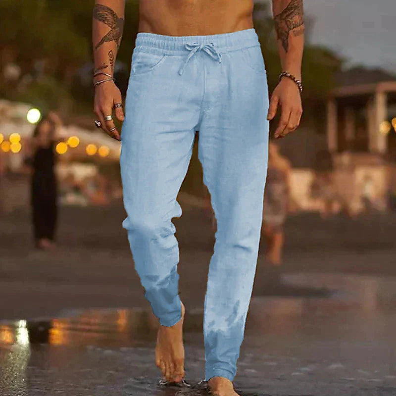 Tyvaren | Herenbroek van linnen - Casual Lichtgewicht Broek