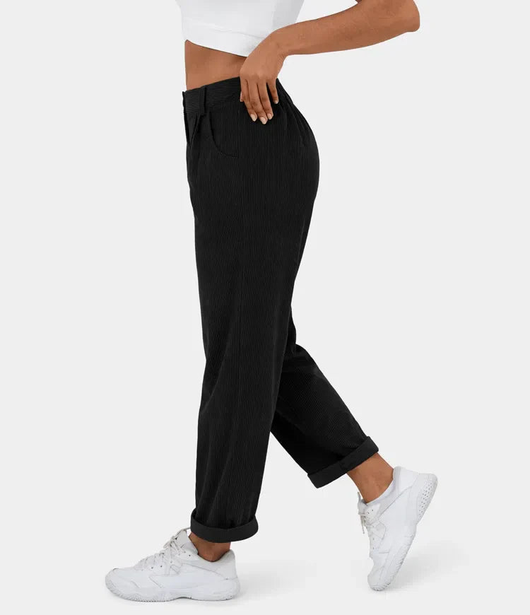 Judita | Corduroy broek met hoge taille voor dames - comfortabel, stijlvol en veelzijdig